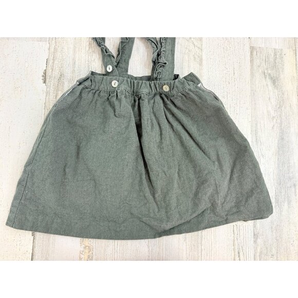 La Coqueta Green Pinafore Skirt Girls Sz 6 - Picture 11 of 15